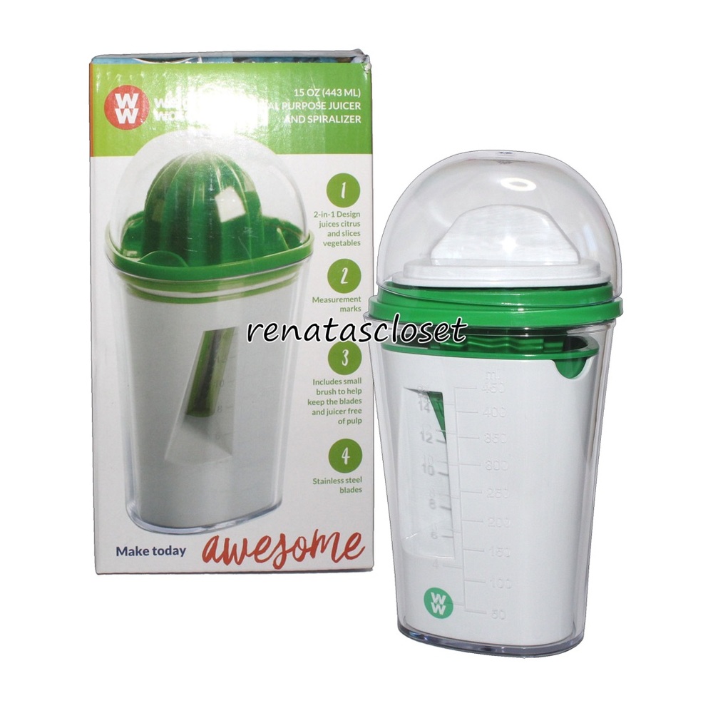 Weight Watchers 15 oz. Dual Purpose Juicer and Spiralizer NWT/NIB